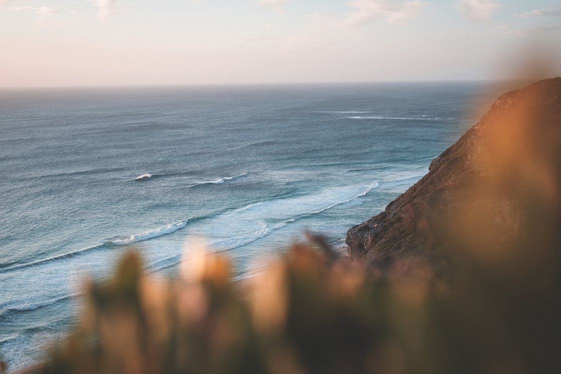 peaceful sea coastline travel inspiration blue water cliffs